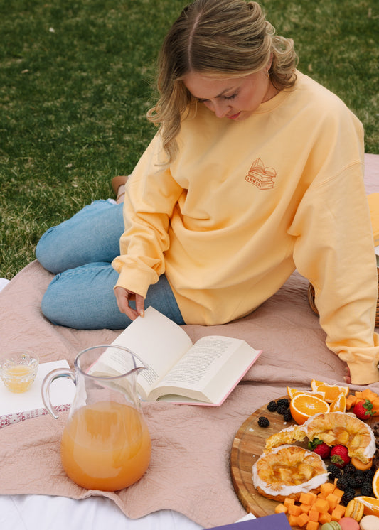 Rather Be Reading Crew Golden