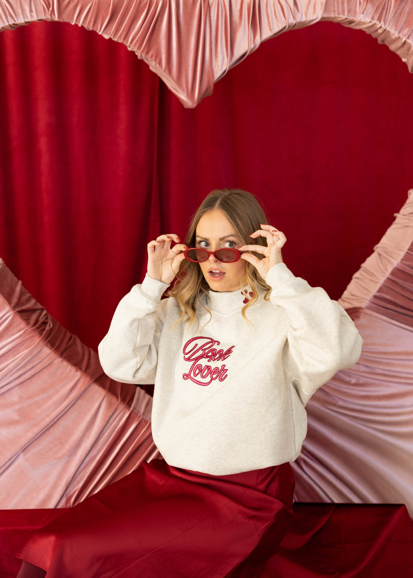 Book Lover Mock-Neck