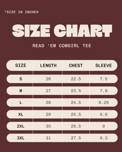 Read 'Em, Cowgirl Tee