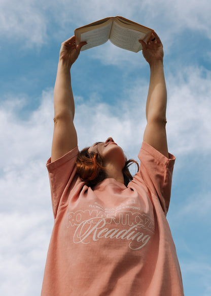 Romanticize Reading Tee Pink