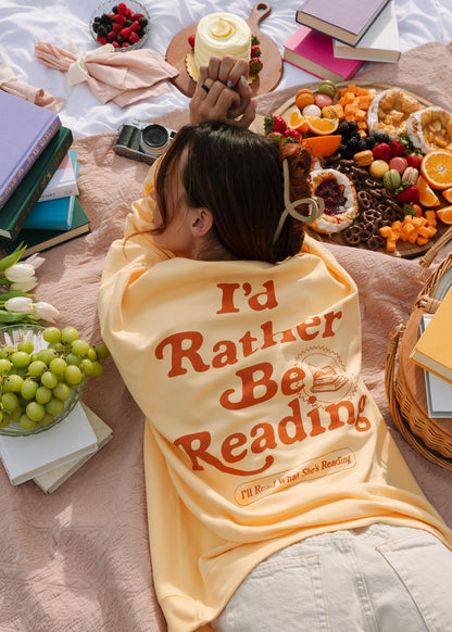 Rather Be Reading Crew Golden