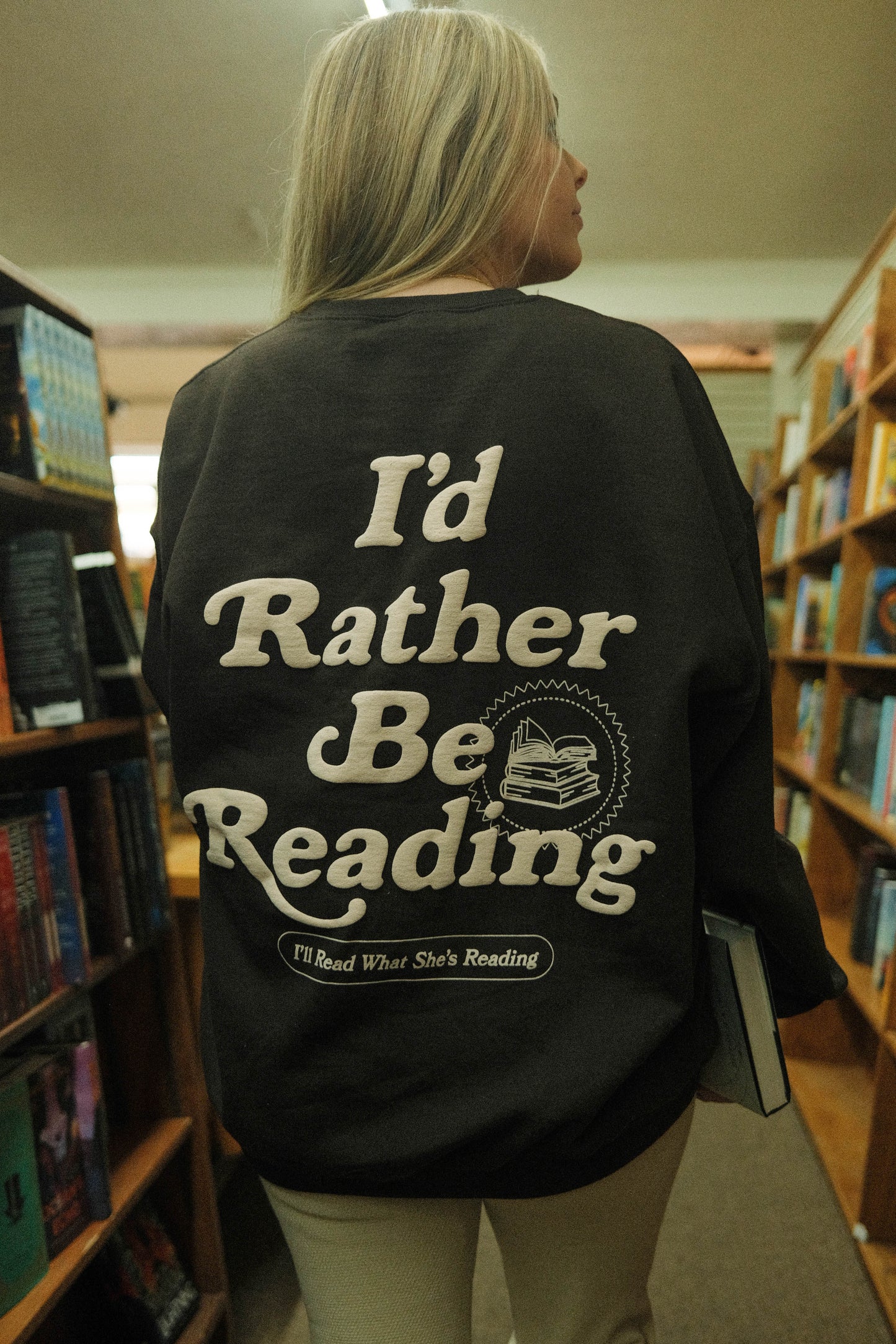 Rather Be Reading Crew Brown