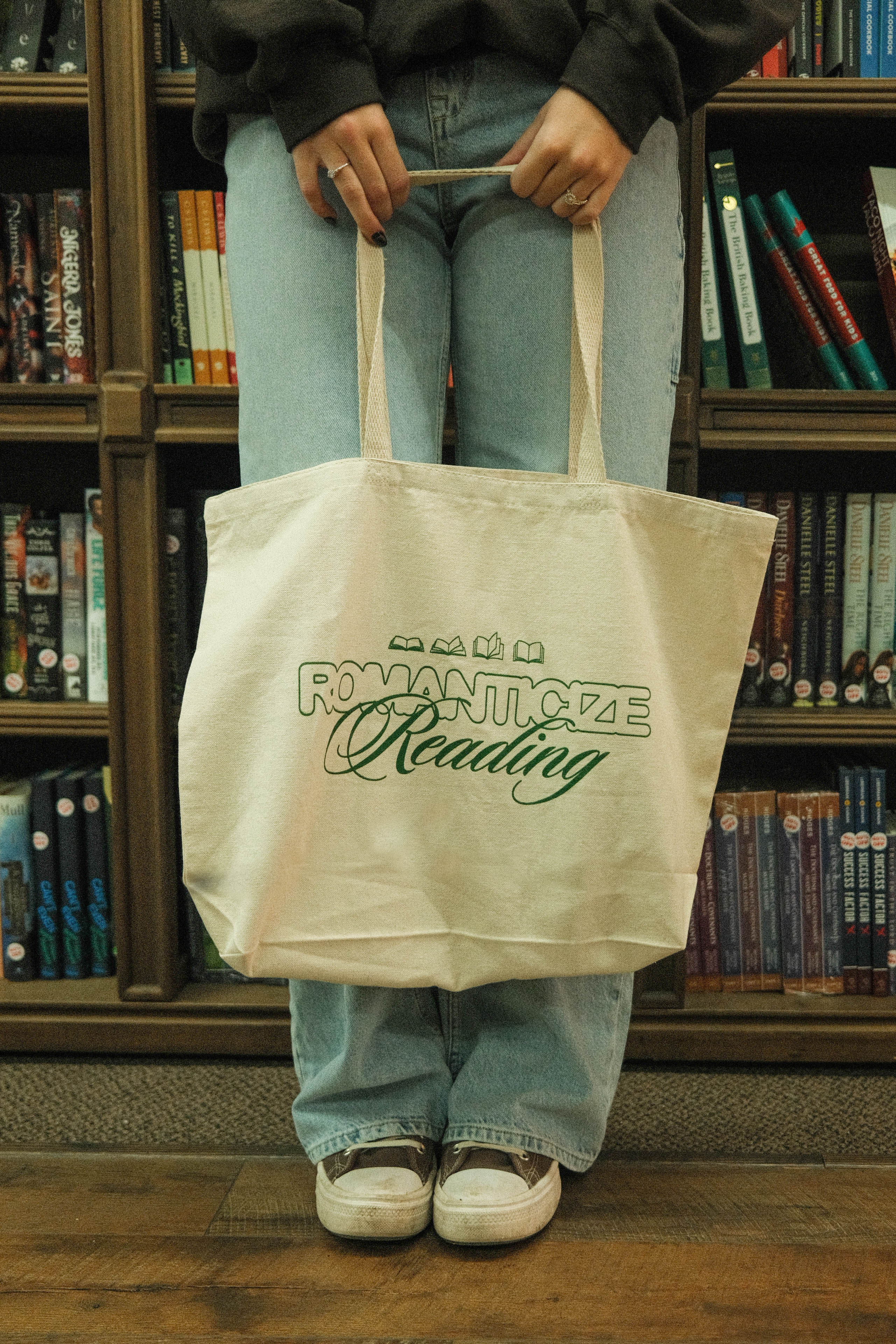 Reading discount tote bag