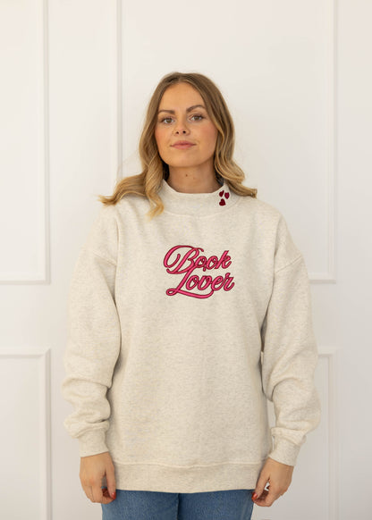 Book Lover Mock-Neck
